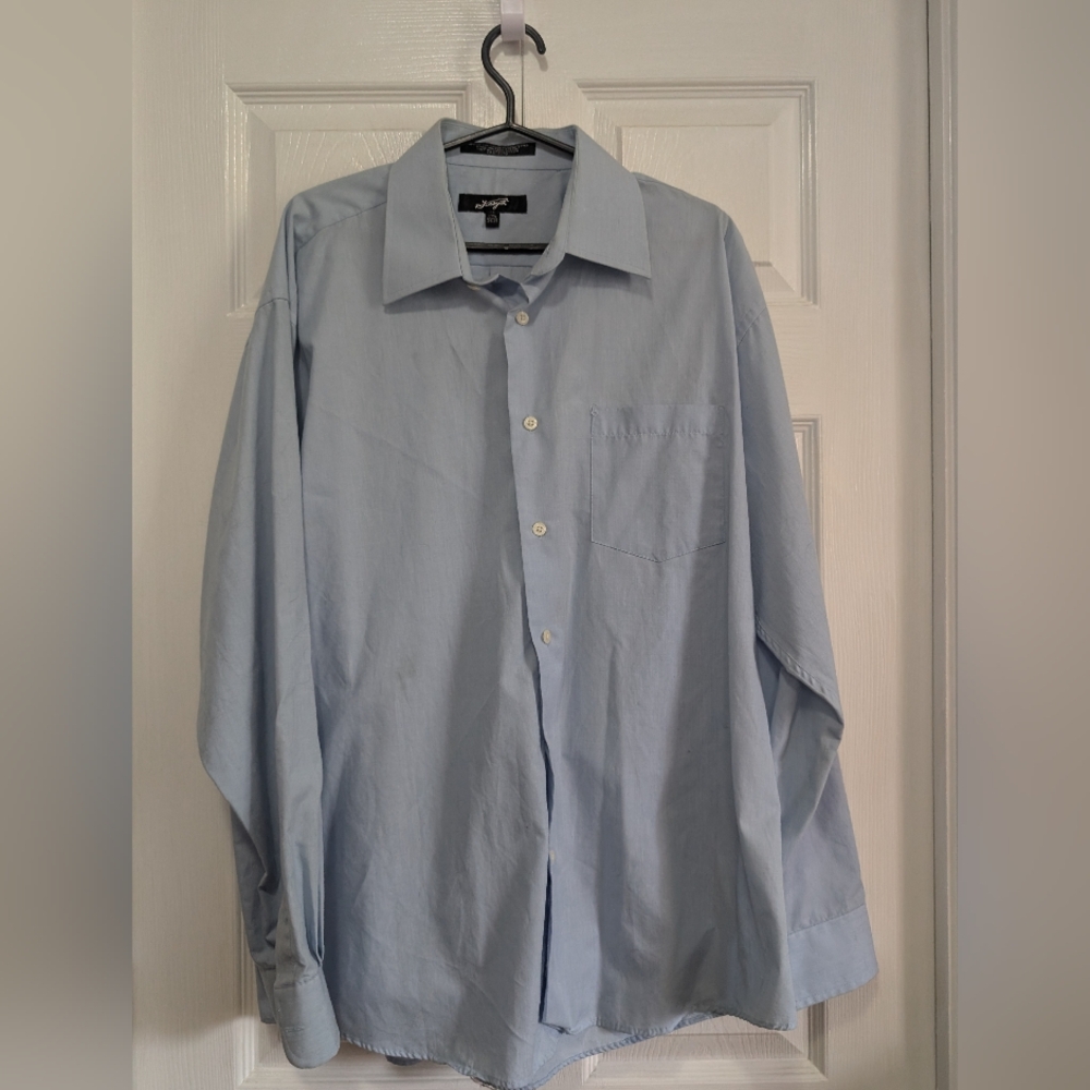 Men's Light Blue Casual Button Down Shirt